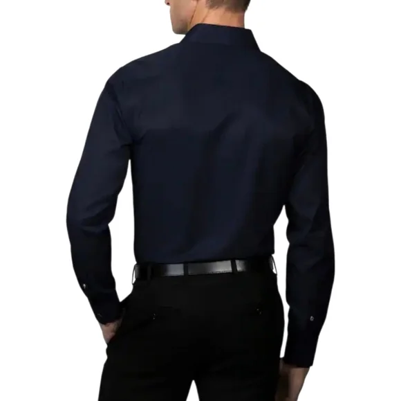 Ben Sherman Slim Fit Black Button-Down Dress Shirt Men’s Size M 15/15.5 34/35 - Picture 2 of 6